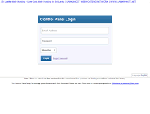 Tablet Screenshot of cp.lankahost.net